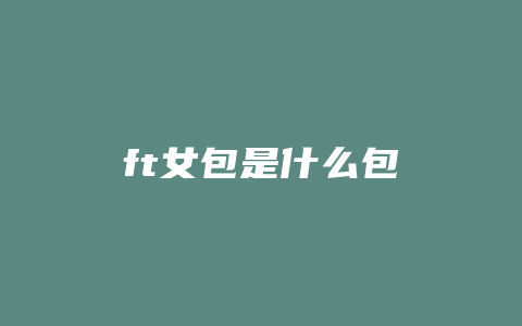 ft女包是什么包