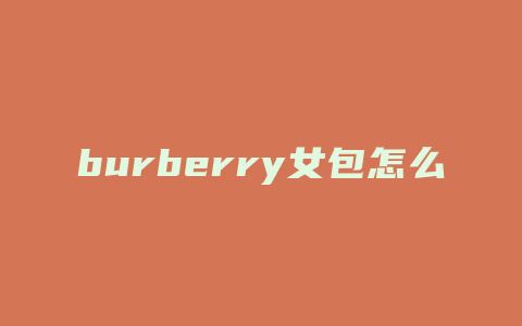 burberry女包怎么开锁