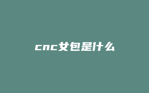 cnc女包是什么