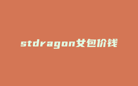 stdragon女包价钱如何