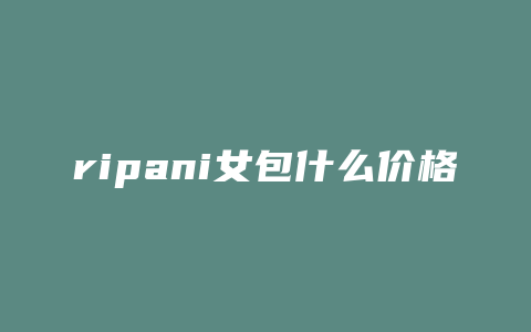 ripani女包什么价格