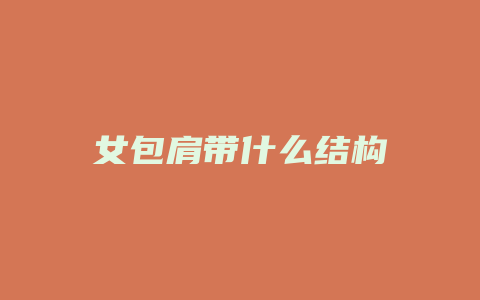 女包肩带什么结构