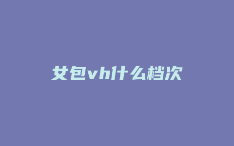 女包vh什么档次