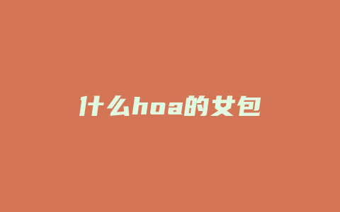 什么hoa的女包