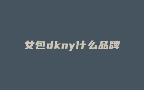 女包dkny什么品牌