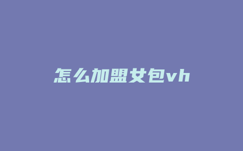 怎么加盟女包vh