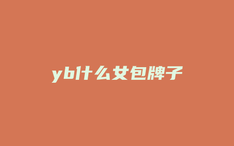 yb什么女包牌子