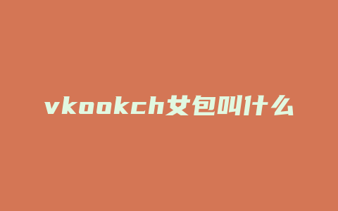 vkookch女包叫什么