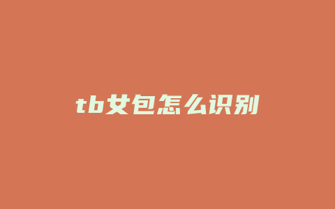 tb女包怎么识别