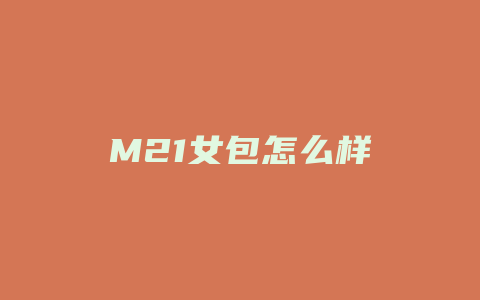 M21女包怎么样