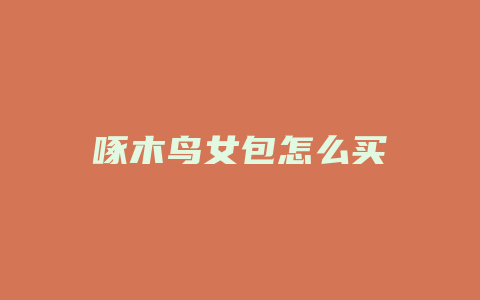 啄木鸟女包怎么买