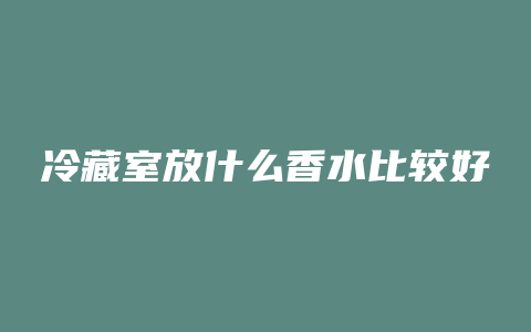 冷藏室放什么香水比较好